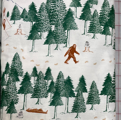 Bigfoot Cotton Fabric by Pete
Buffalohead for Teton Trade Clo