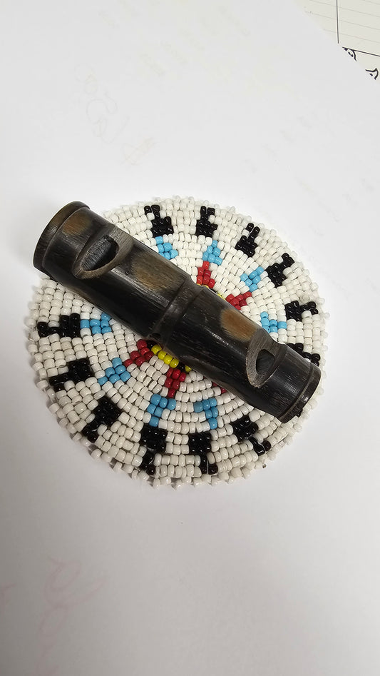 Buffalo Horn Whistle Double Sided