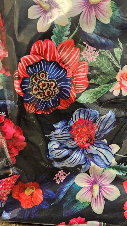 Taffeta Blooms 2 yrds 3"