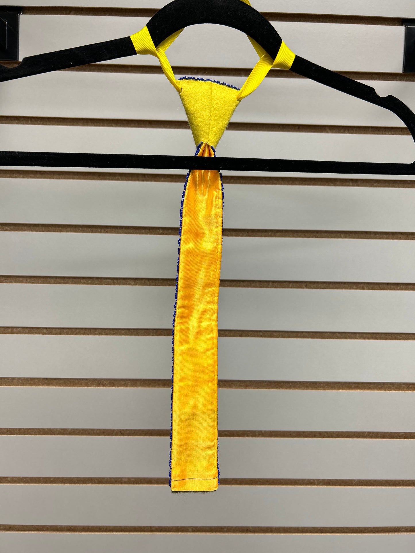 Beaded Neck Tie (Y) Yellow