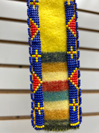 Beaded Neck Tie (Y) Yellow