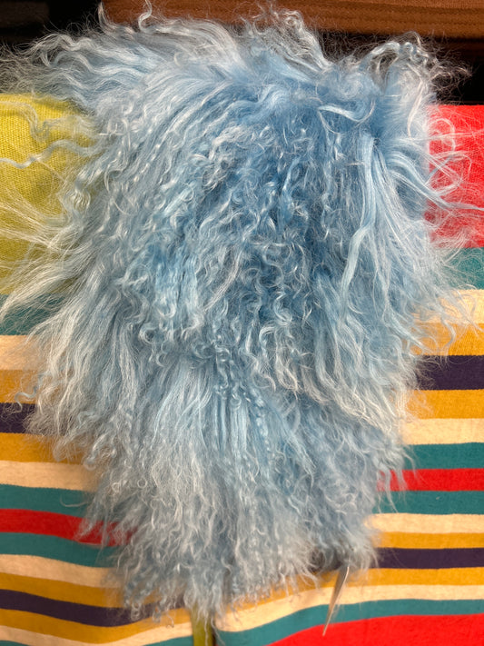 Angora Hide/Fur Shoreline Blue