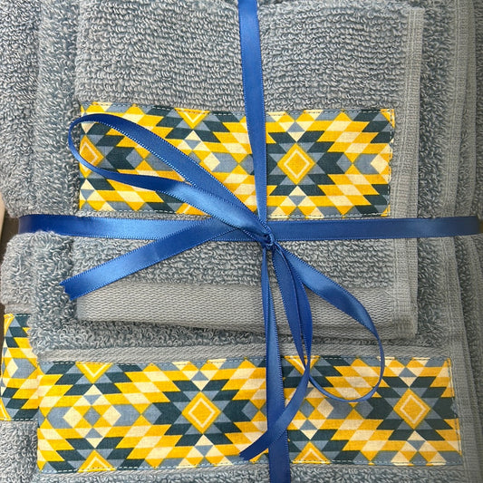 3 PC Towel Set Lt Blue