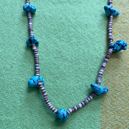 Turquoise & Shell Necklace