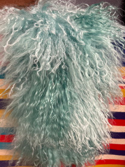 Angora Hide/Fur Turquoise