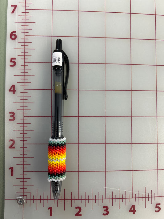 Beaded Ink Pen Rainbow