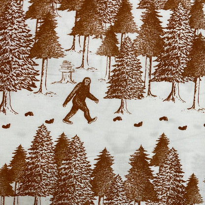 Bigfoot Cotton Fabric by Pete
Buffalohead for Teton Trade Clo