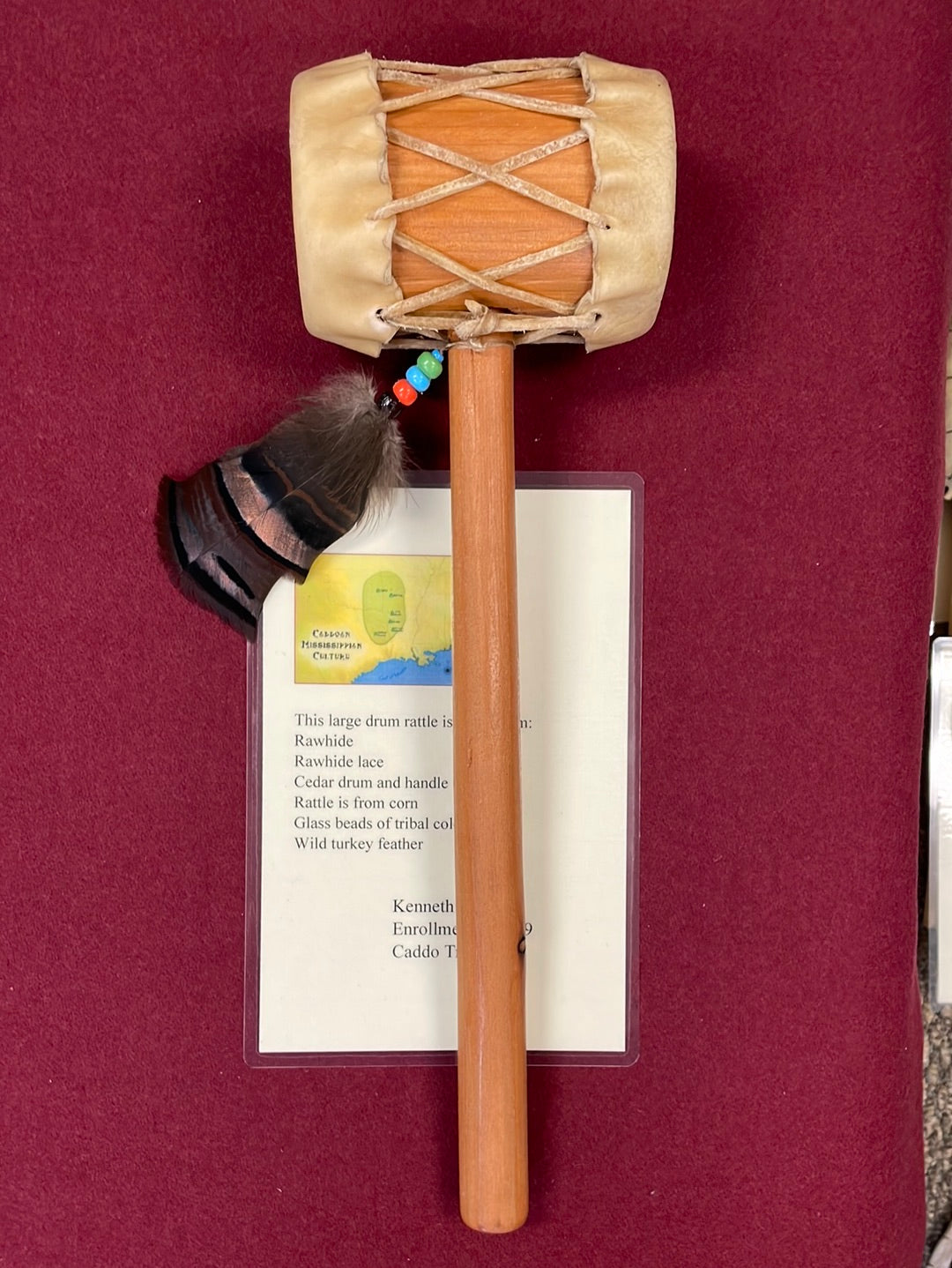 Color Rattle Drum Large drum Rattle – Lenape Reserve