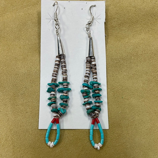 Heishi Drop Earrings