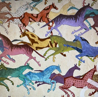 Ledger Horses Cotton Fabric
designed by Tom Haukaas