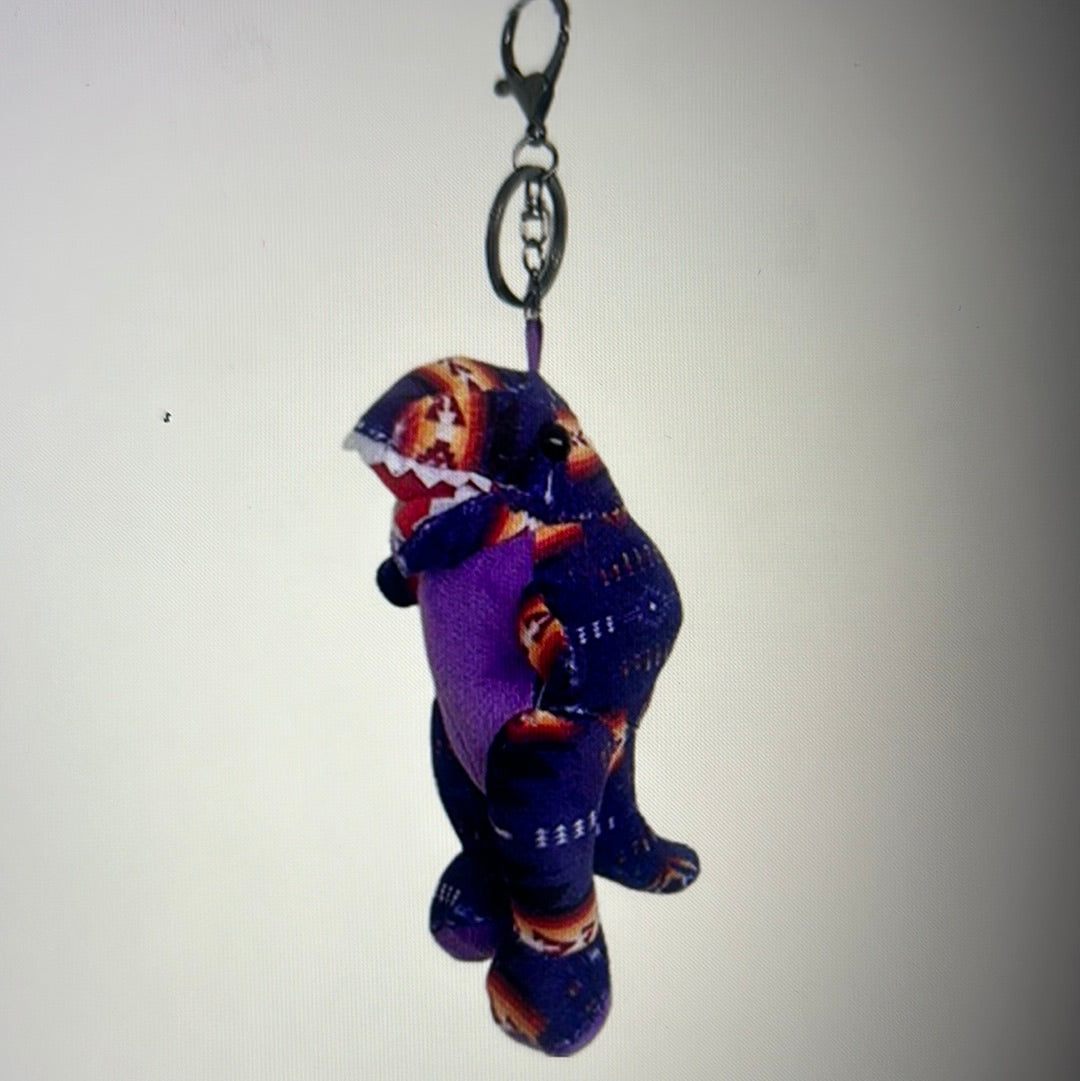 Plush Dinosaur Keychain “Purple”