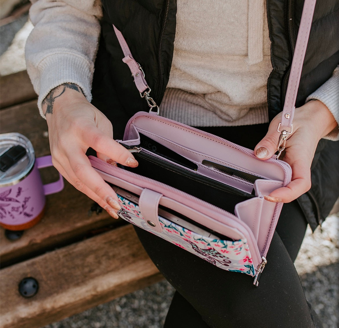 Smartphone Crossbody Bag - Hummingbird