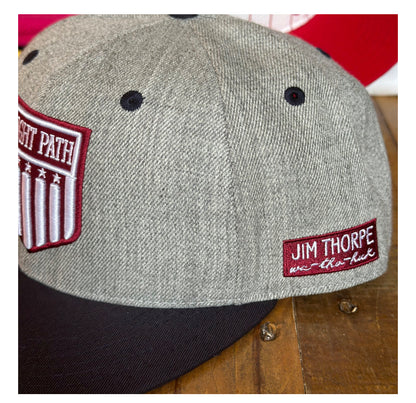 Jim Thorpe Tribute Collection Grey SnapBack Hat