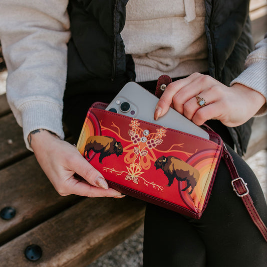 Smartphone Crossbody Bag - Buffaloes