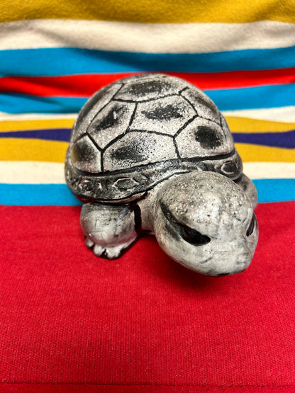 Ceramic Turtle Silver & Black