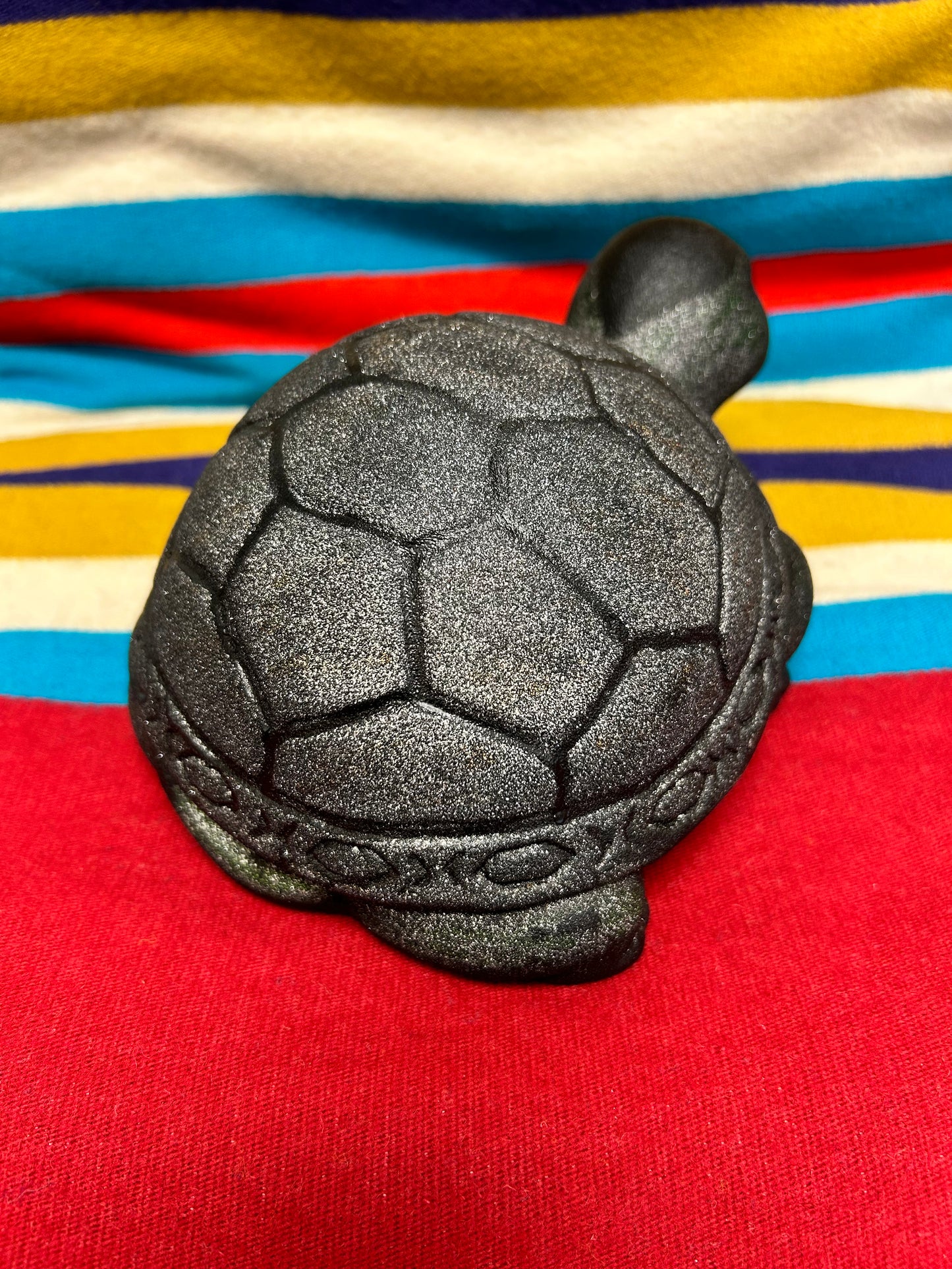 Ceramic Turtle Black Metallic