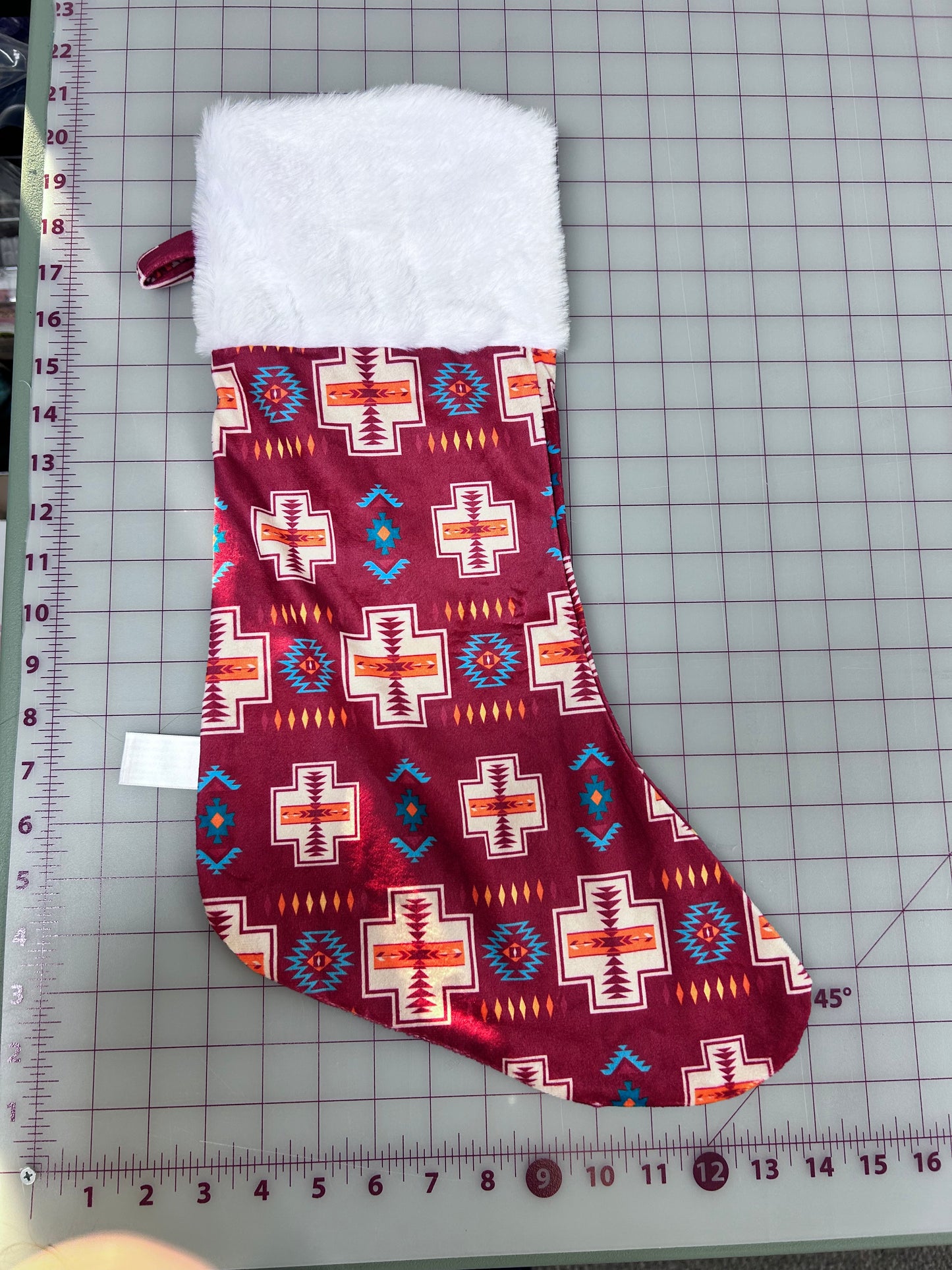 Christmas Stocking Maroon