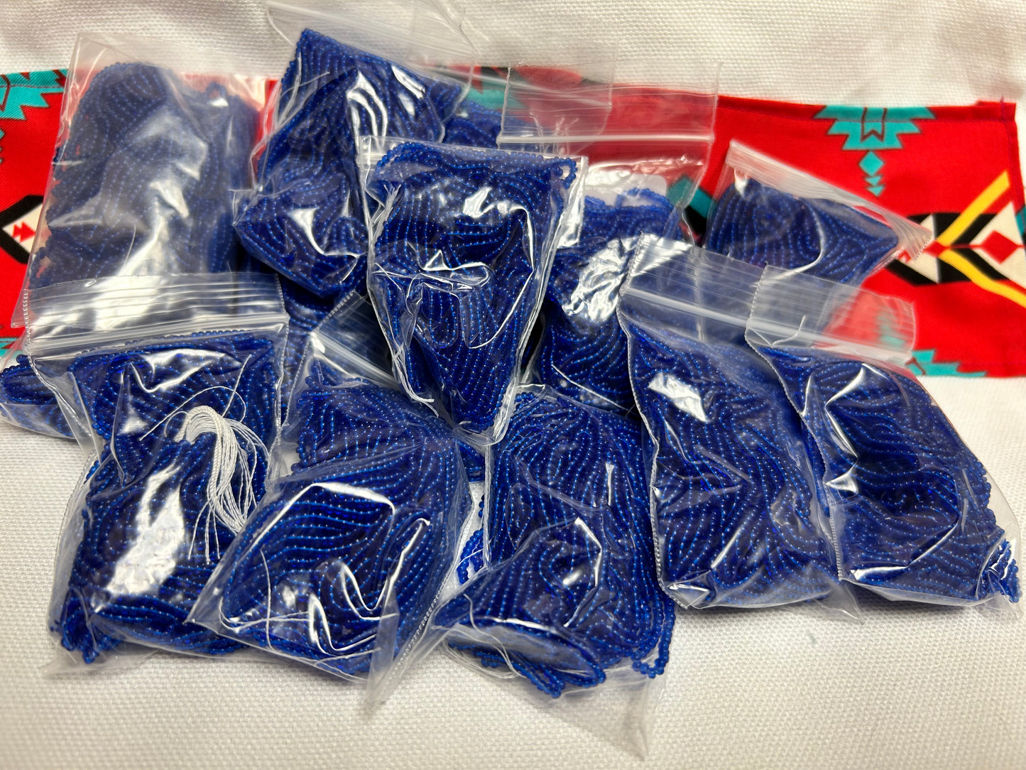 Czech Seed Beads Trans Drk Montana Blue 12/0