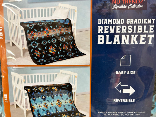 Diamond Gradient Reversible Blanket Ocean