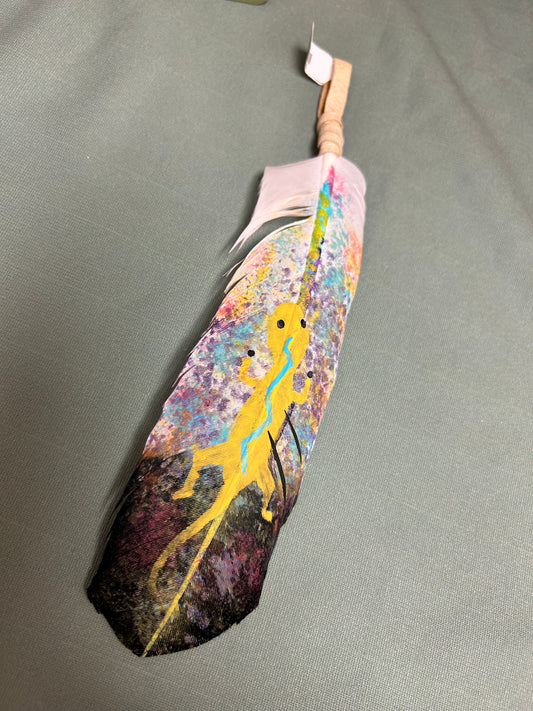 Hand Painted Feather