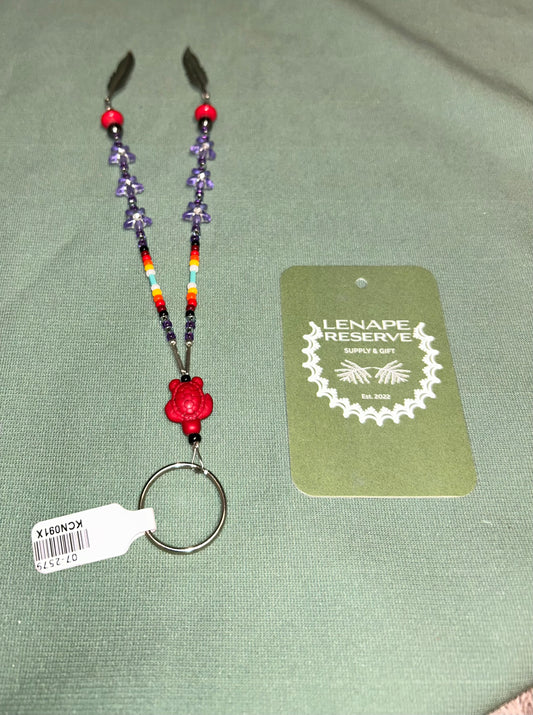 Turtle Beaded Keychain