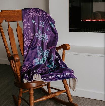 Premium Fleece Blanket - Hummingbird