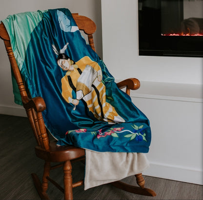 Premium Fleece Blanket - Jingle Dress Dancers