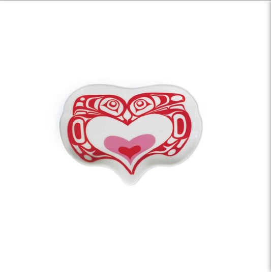 Ceramic Trinket Dish Love Birds