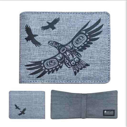 Crosshatch Wallet - Soaring Eagle