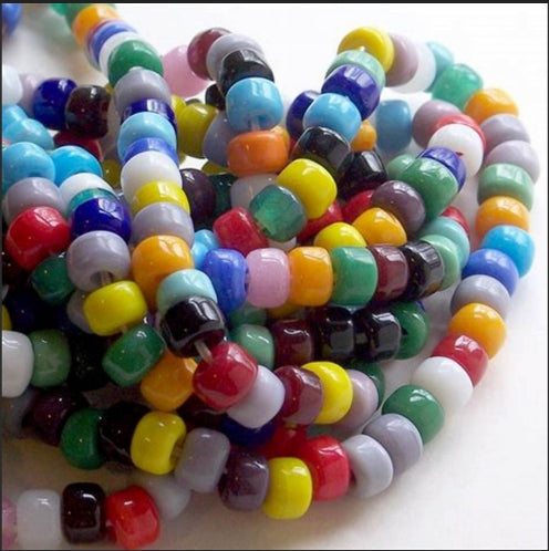 Glass Crow/Pony Beads 8/0