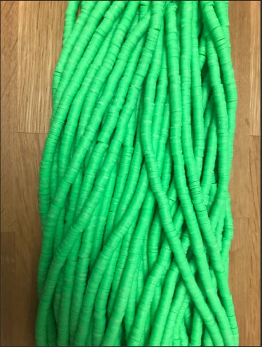 Disc Beads Green 8mm
