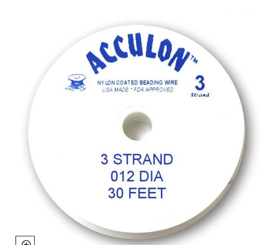 Tiger Tail Wire 3 Strand 30ft Fine #12