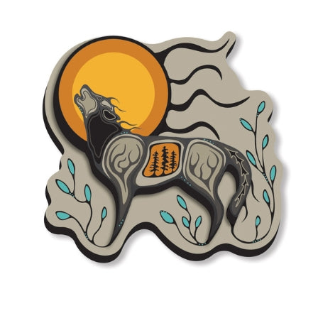 3D Magnet - Wolf