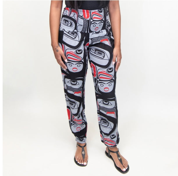 Native Inspired Designed Comfy Pants XL - Eagle Vision