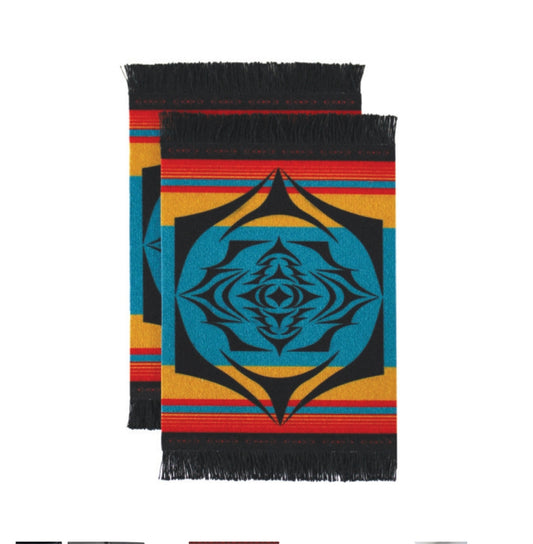 Blanket Coasters - ( Set Of 2 ) Salish Sunset
