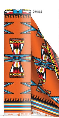 Sierra Bates Designed Cotton Fabric Orange 23" Piece