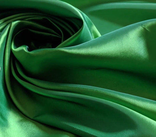 Taffeta Green Shimmer 2 Yrds & 1" Piece