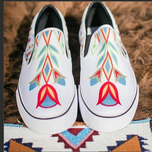 Teton Canvas Shoes White