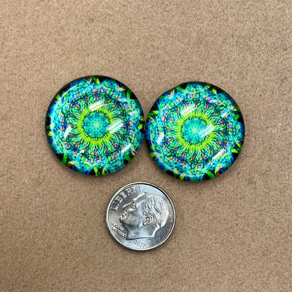 Cabochon Floral Geometric Patterns