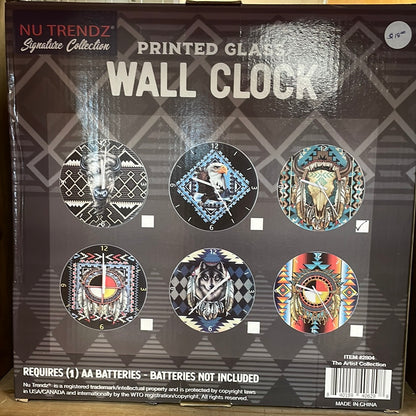 Printed Glass Wall Clock