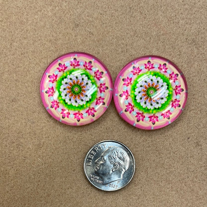 Cabochon Floral Geometric Patterns