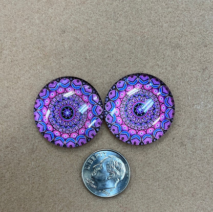 Cabochon Floral Geometric Patterns