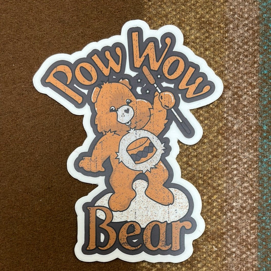 Powwow Bear Sticker