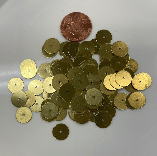 Brass Sequins 1/4"