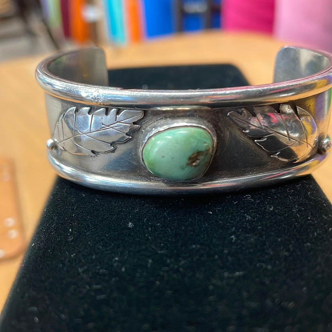 Silver Plated Bracelet with Turquoise