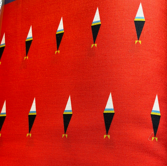 Tokeya Waci U Designed Cotton Fabric 2 yrds