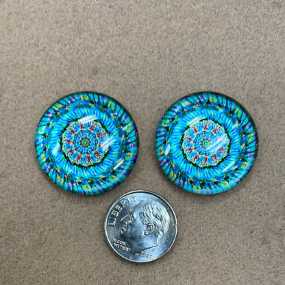 Cabochon Floral Geometric Patterns