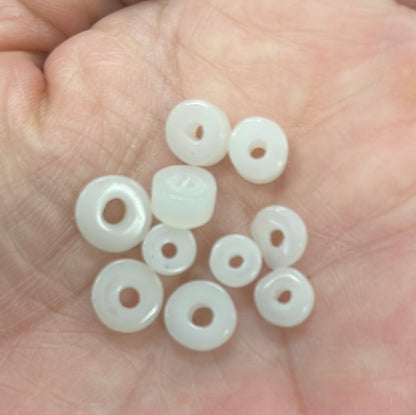 White Disc Bead