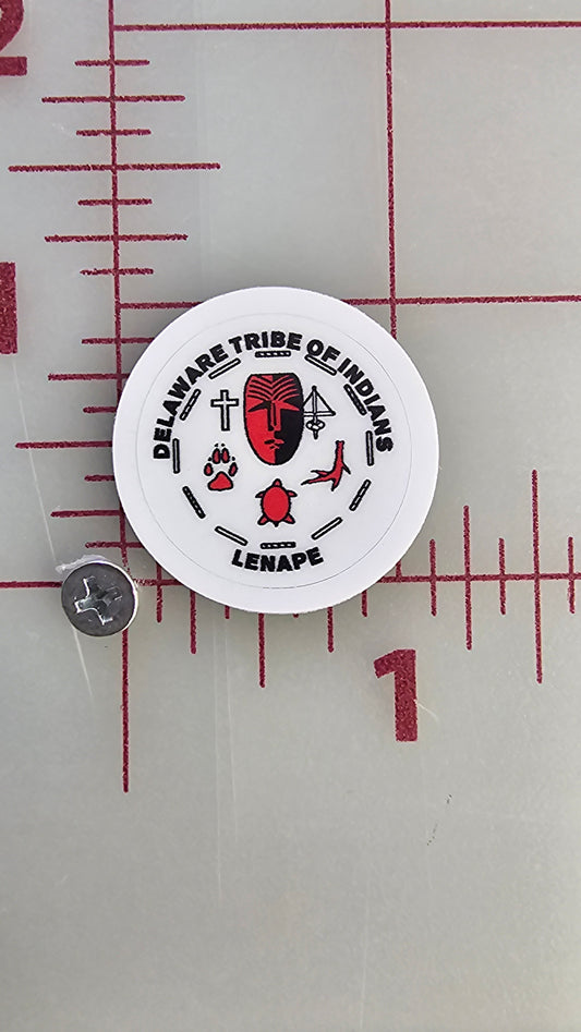 Delaware Tribe Of Indians Seal Sticker 1"