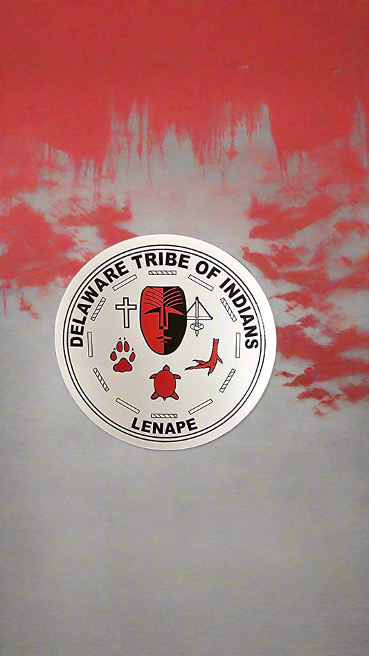 Delaware Tribe Seal Sticker 3"